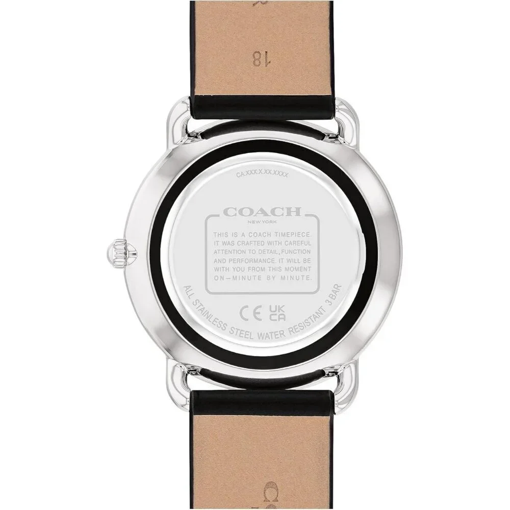 Women's Black Silver Watch Sleek Design with Scattered Charms Timeless Style